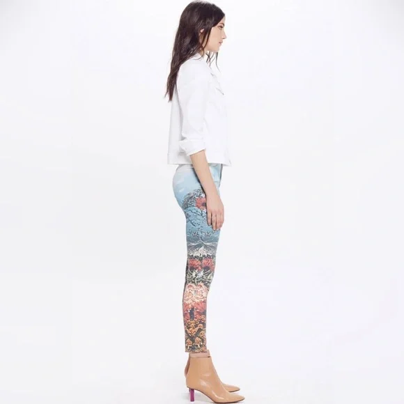 MOTHER High Waisted Looker Ankle Jean A Day In Paradise Like New - Picture 4 of 7